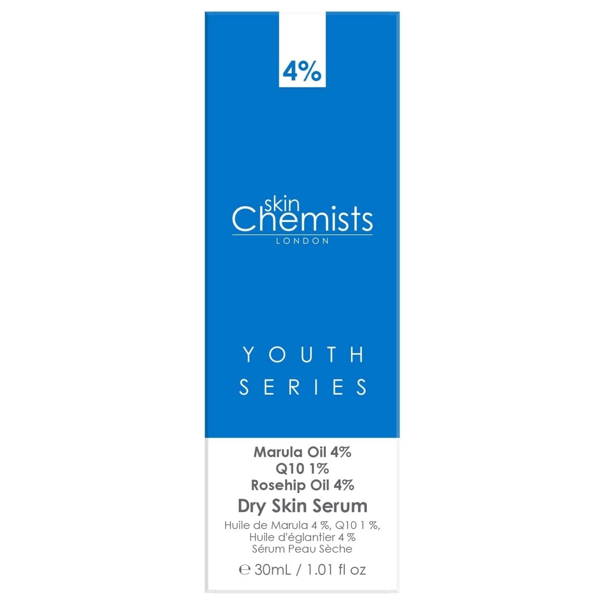 dry skin serum marulua oil 4%, q10 1%, rosehip oil 4% 30ml