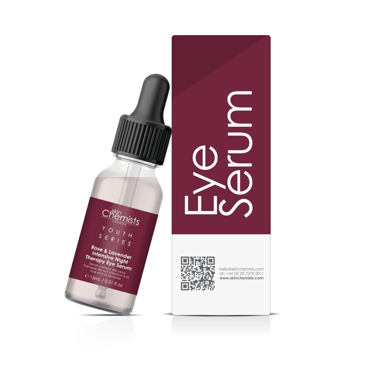 rose and lavender intensive night therapy eye serum 15ml