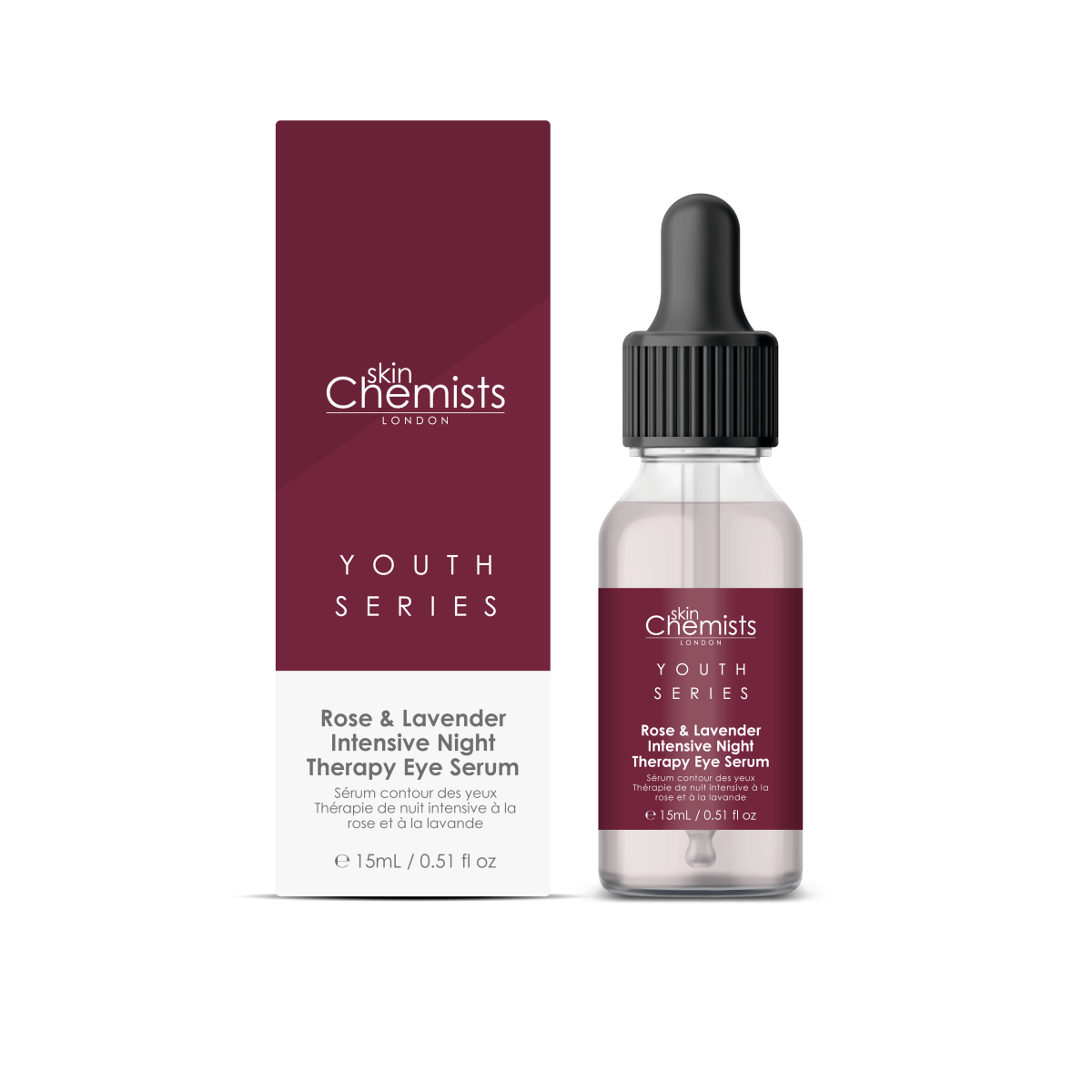 rose and lavender intensive night therapy eye serum 15ml