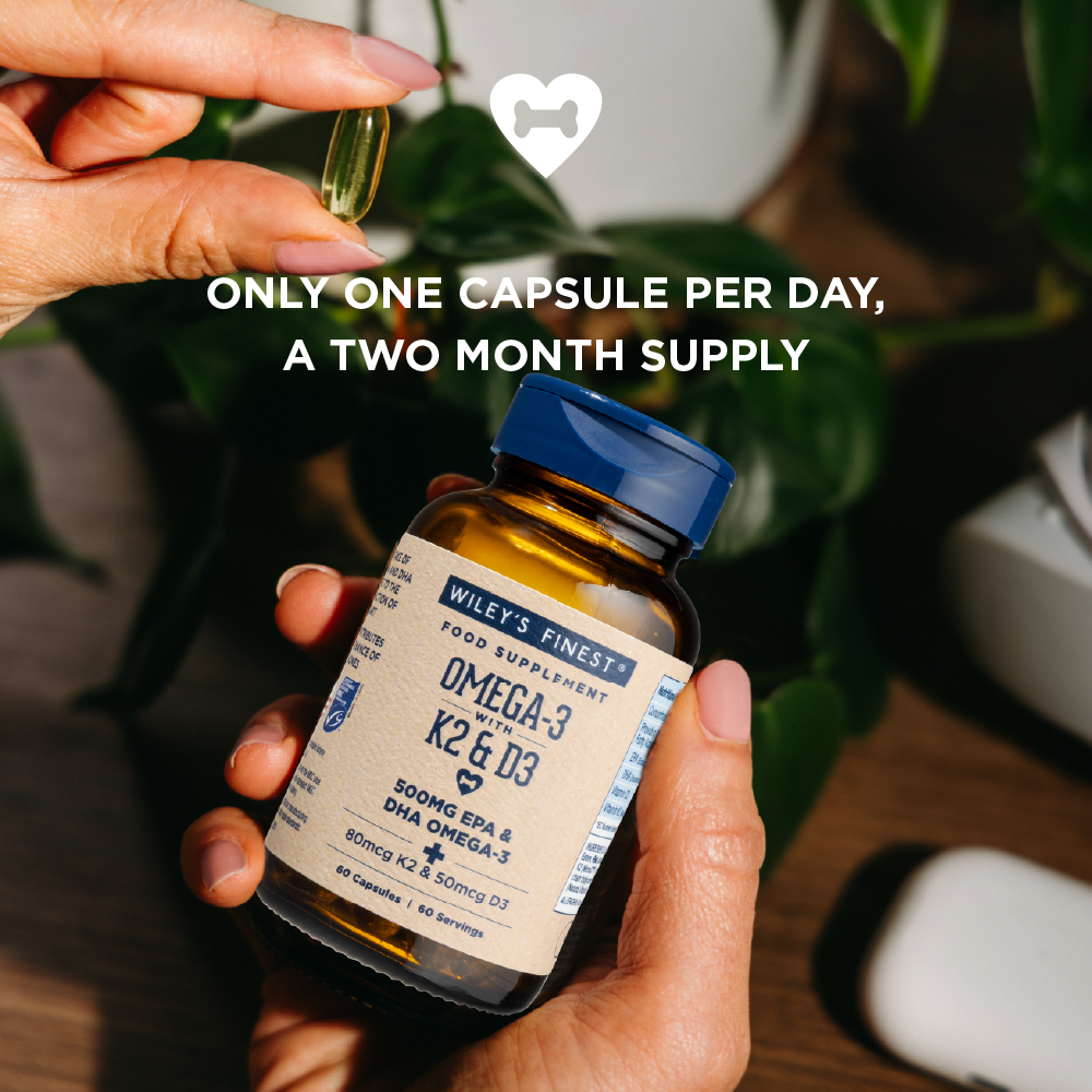 omega-3 + k2 & d3 omega-3 fish oil capsules