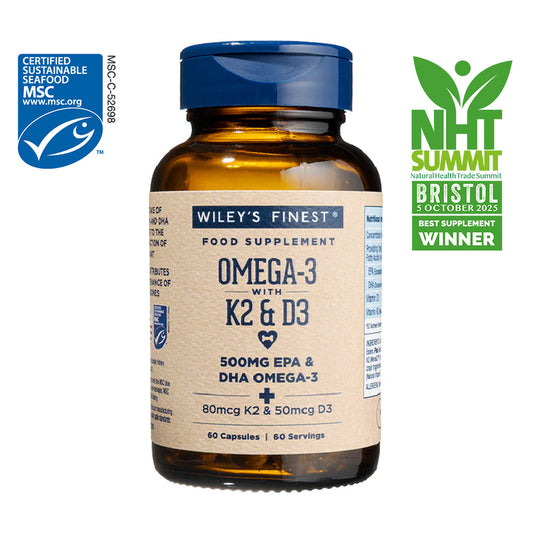 OMEGA-3 + K2 & D3 Omega-3 Fish Oil Capsules