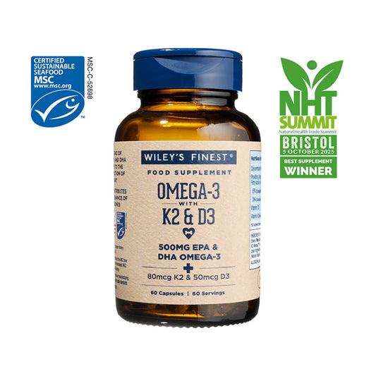 OMEGA-3 + K2 & D3 Omega-3 Fish Oil Capsules