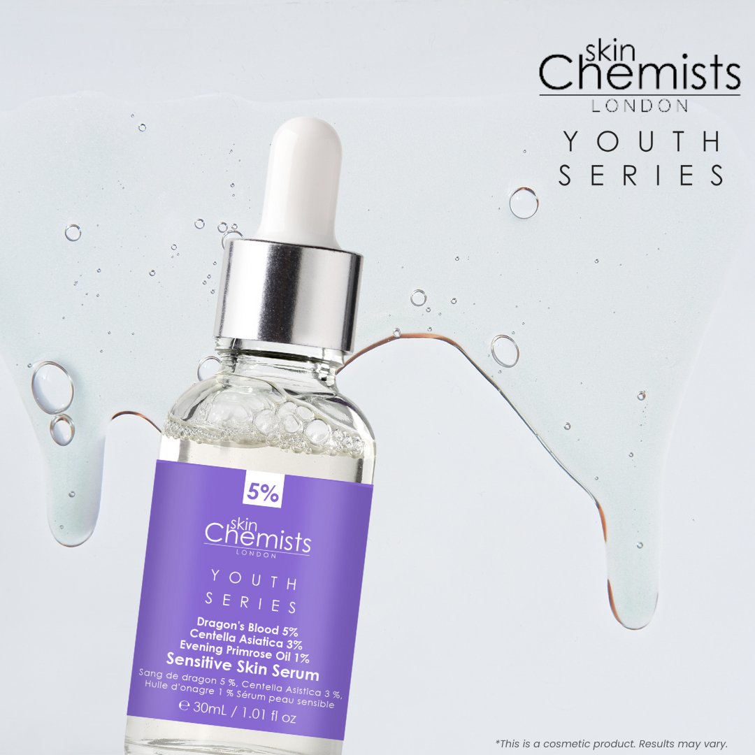 sensitive skin serum dragon's blood 5%, centella asistica 3%, evening primrose oil 1% 30ml