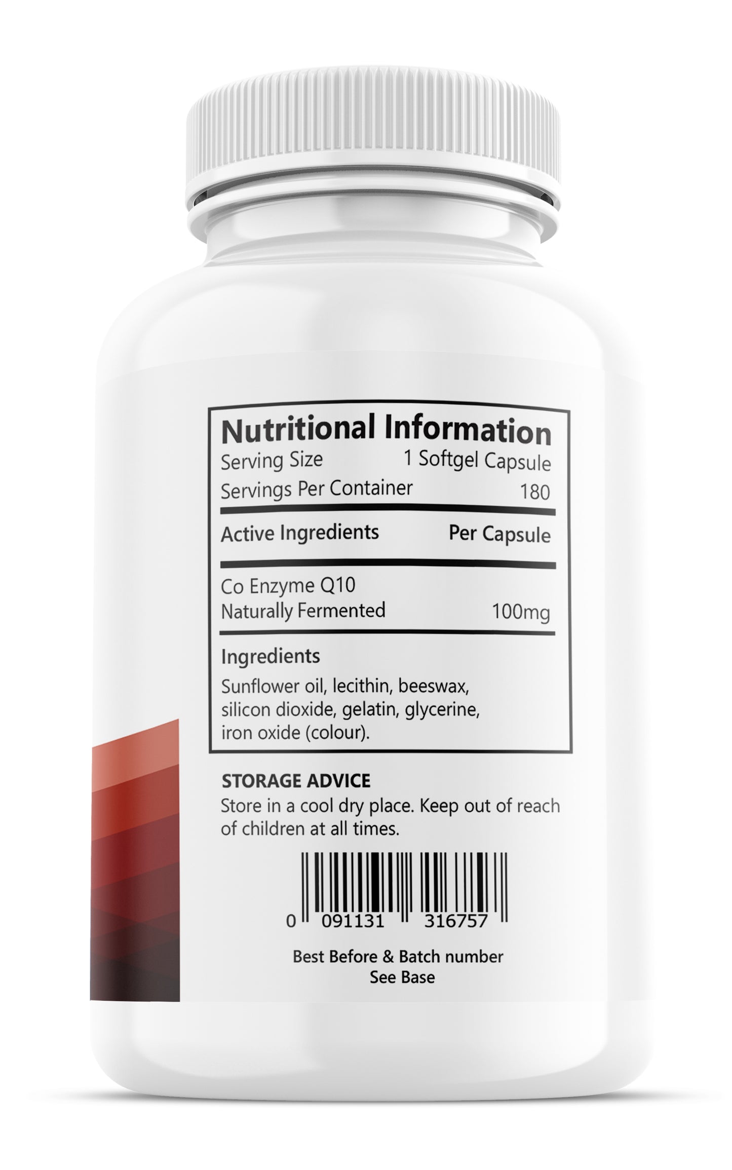 co-enzyme q10 100mg x 180 highly absorbable liquid softgels